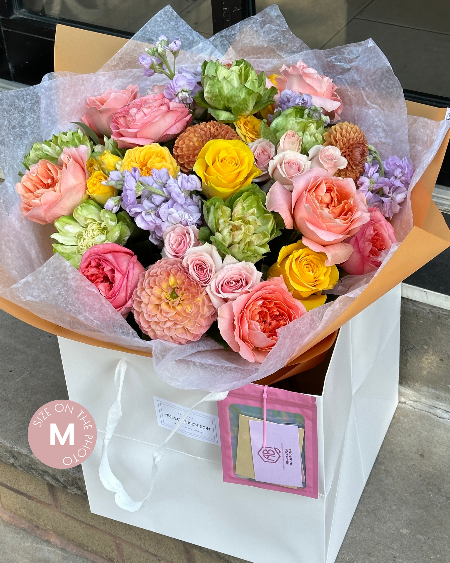 "Bright fall" bouquet