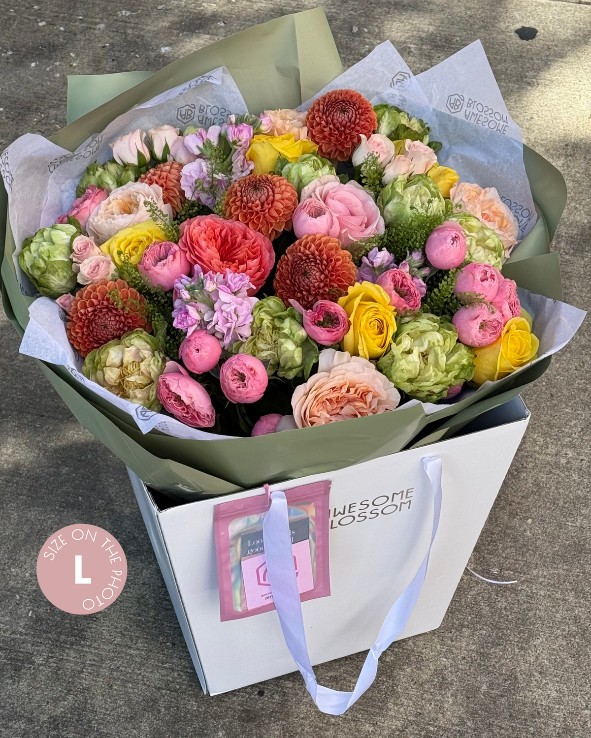 "Bright fall" bouquet