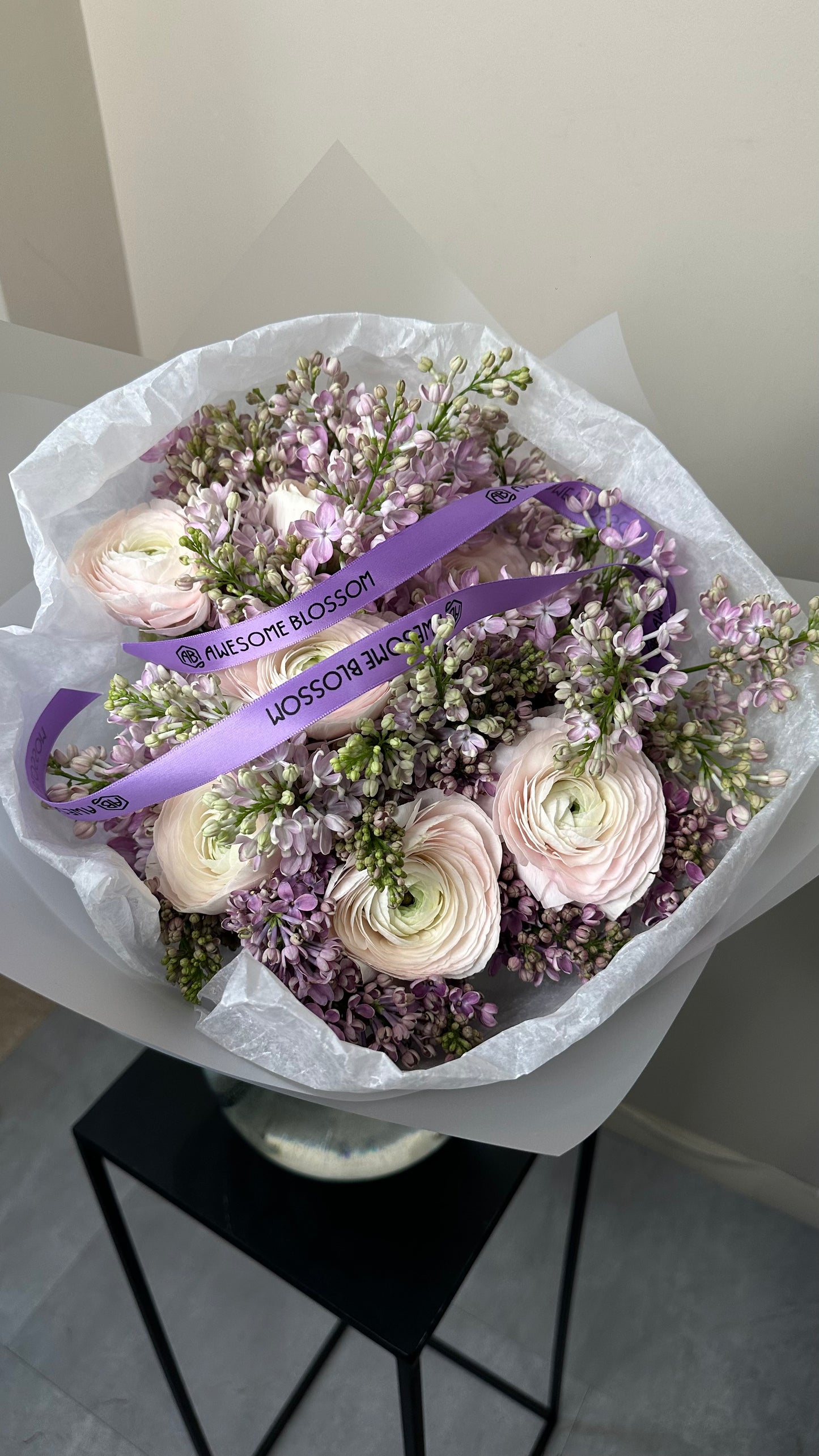 "Lilac and Ranunculus" Luxe bouquet