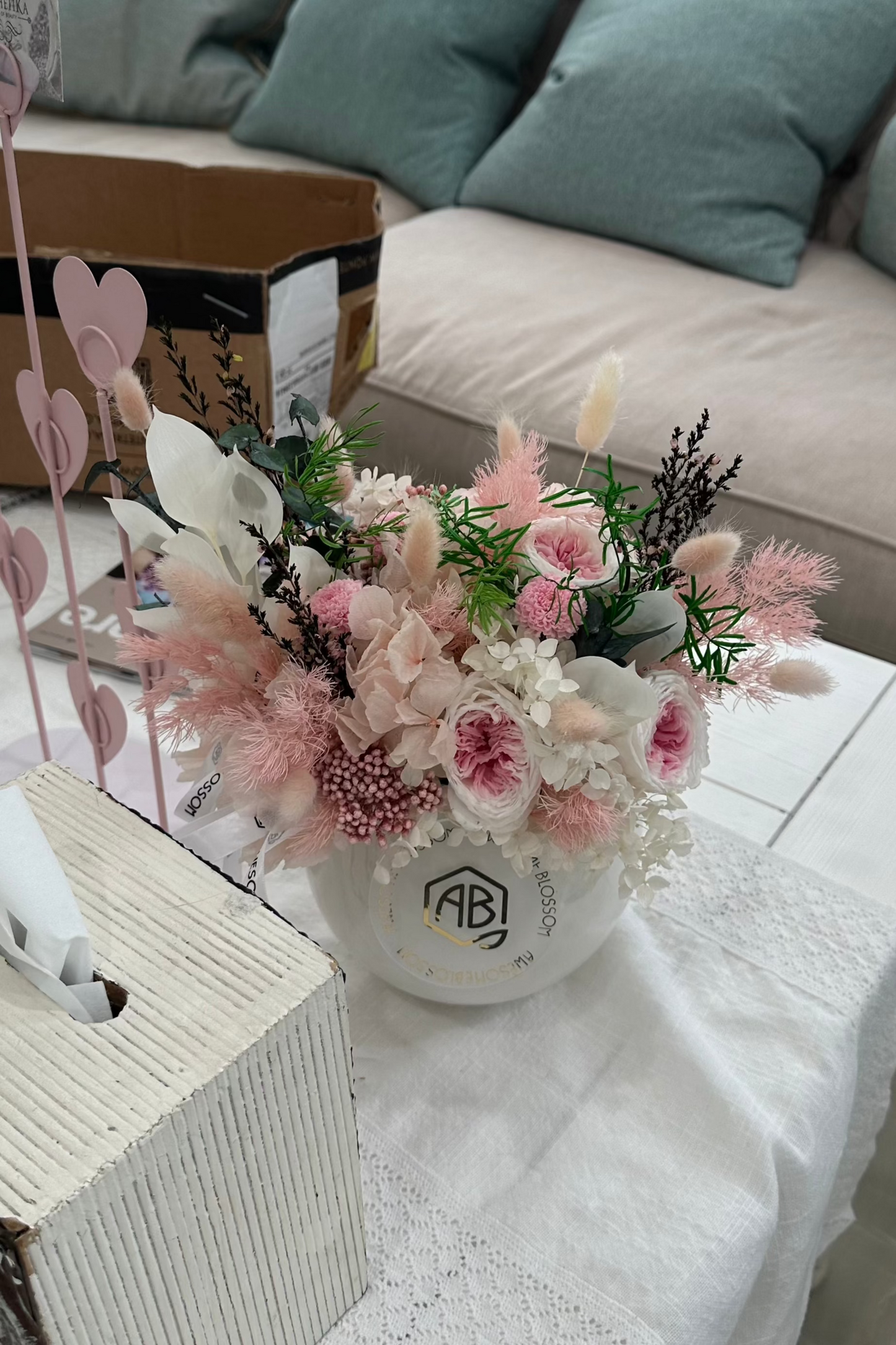 Eternal box "Pink garden"