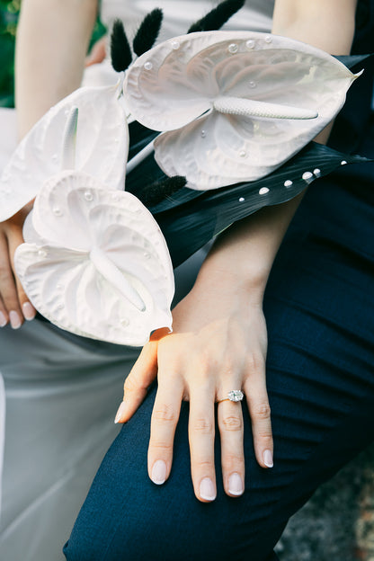 "Black and White Pearls" bridal