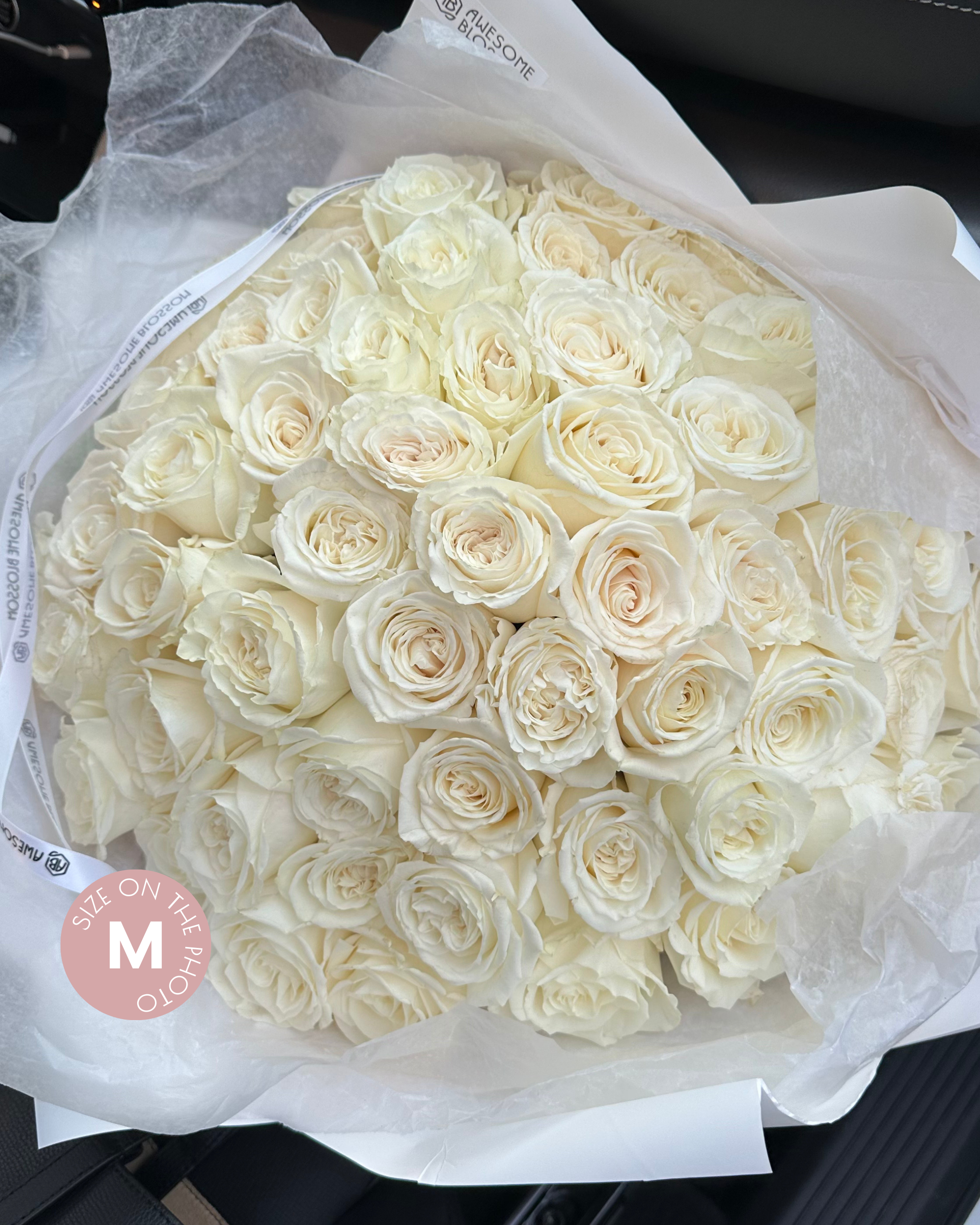 White Roses Variants White Roses Mono Bouquet – Classic Flowers Brooklyn NYC – Awesome ...