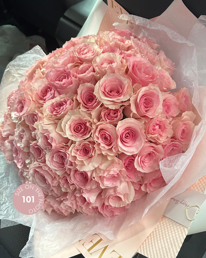 Pink roses mono Rose Arrangement