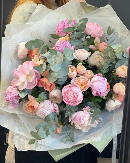 "Peony & ranunculus"  bouquet