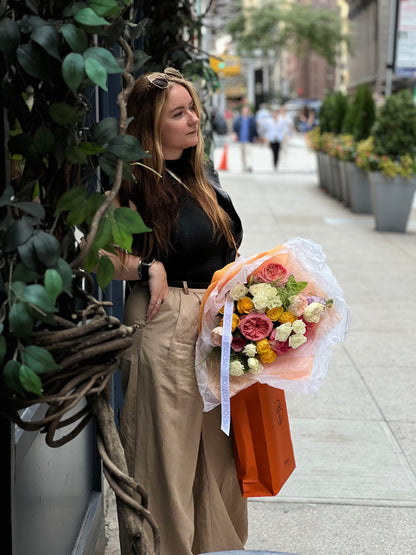 "Bright fall" bouquet