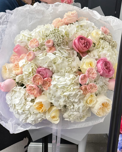 "Peach pie" bouquet