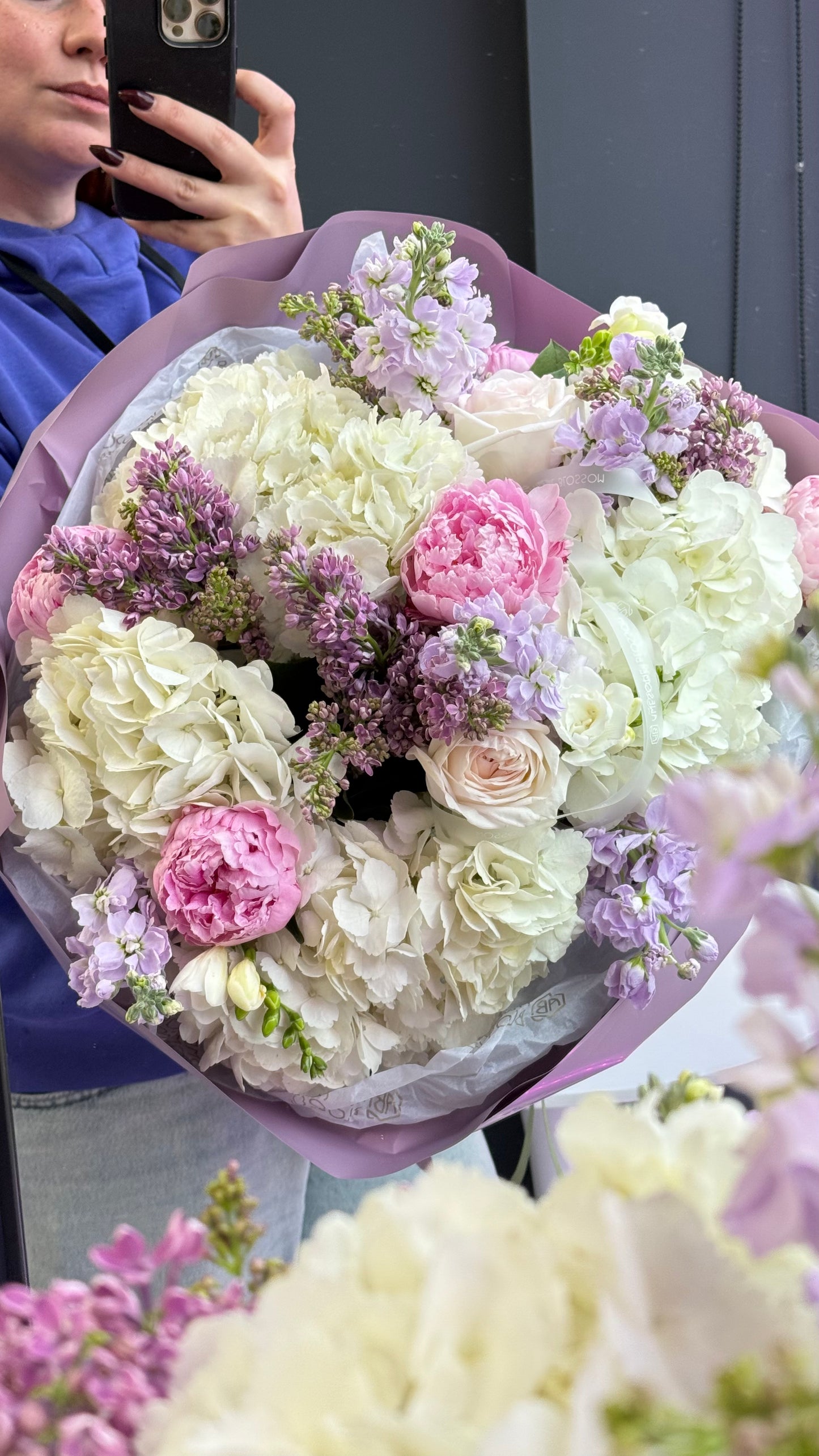 "Purple lilac" bouquet