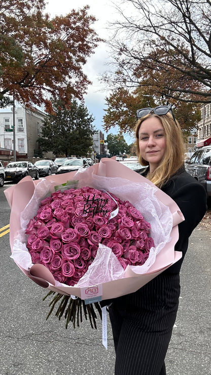 Purple roses