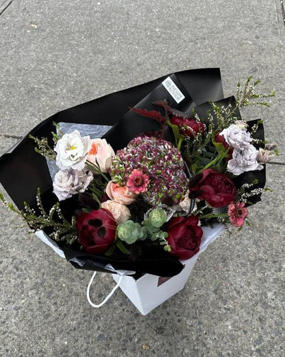 "Rock-N-Roll" bouquet - designer choice in dark colors