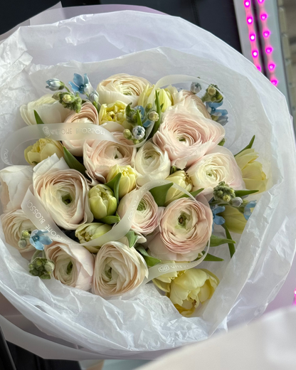 "Baby blush" bouquet