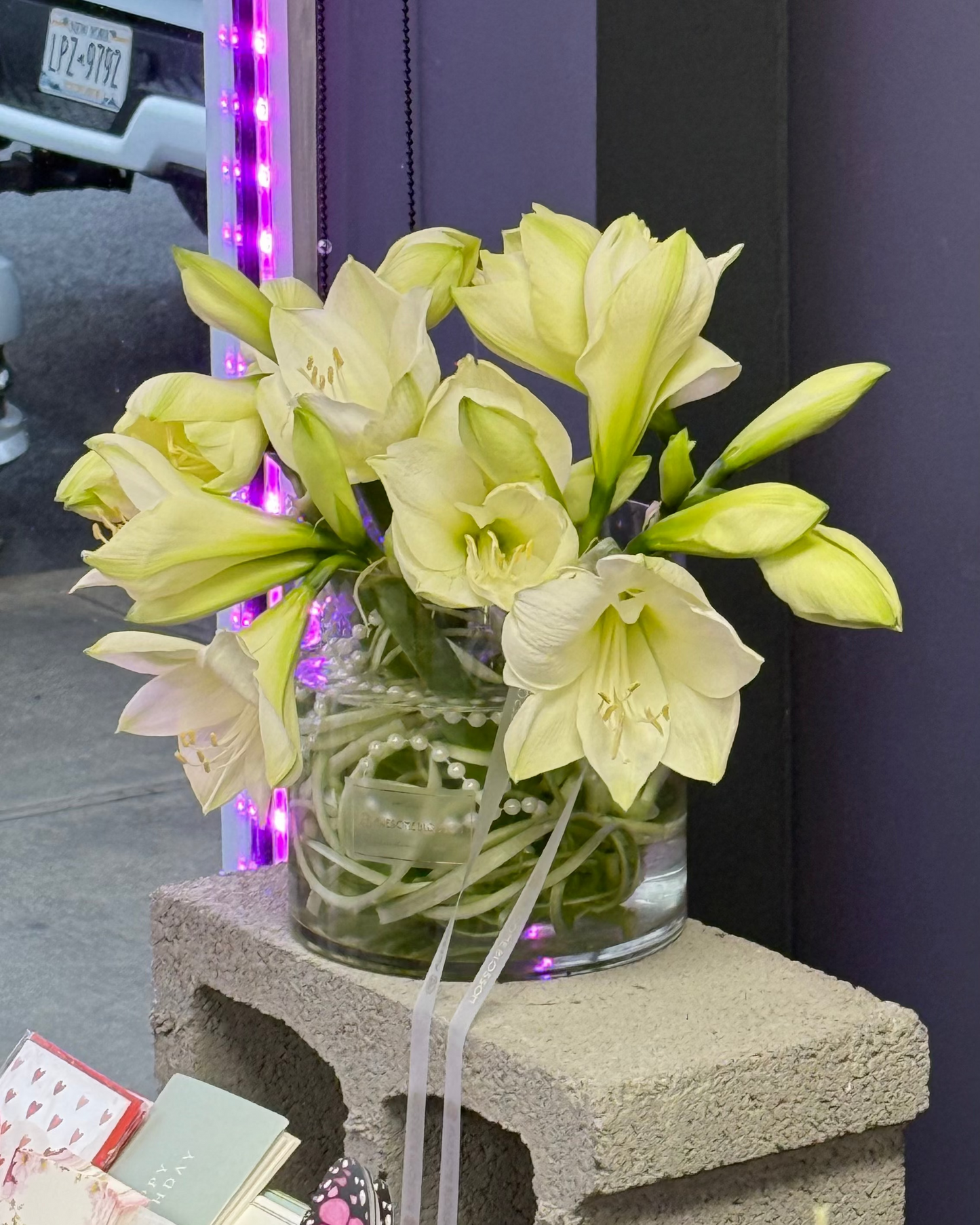 "White winter" interior bouquet
