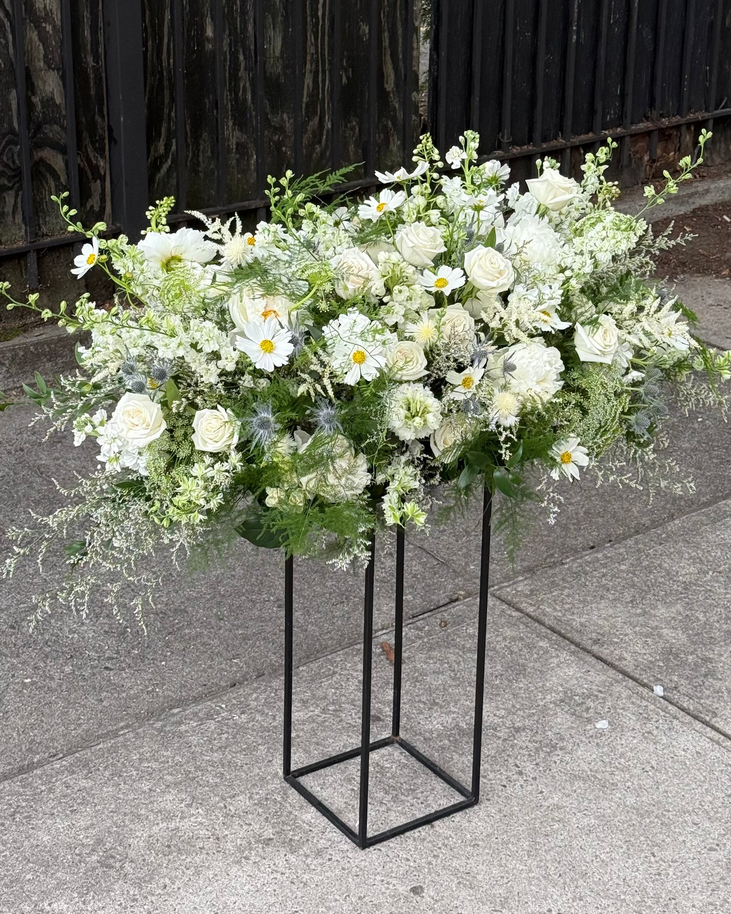 "Garden meadow" casket spread