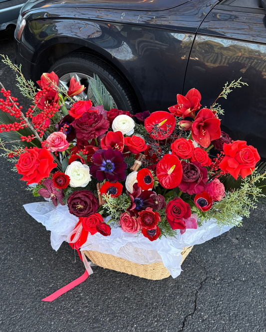 "Red winter" basket
