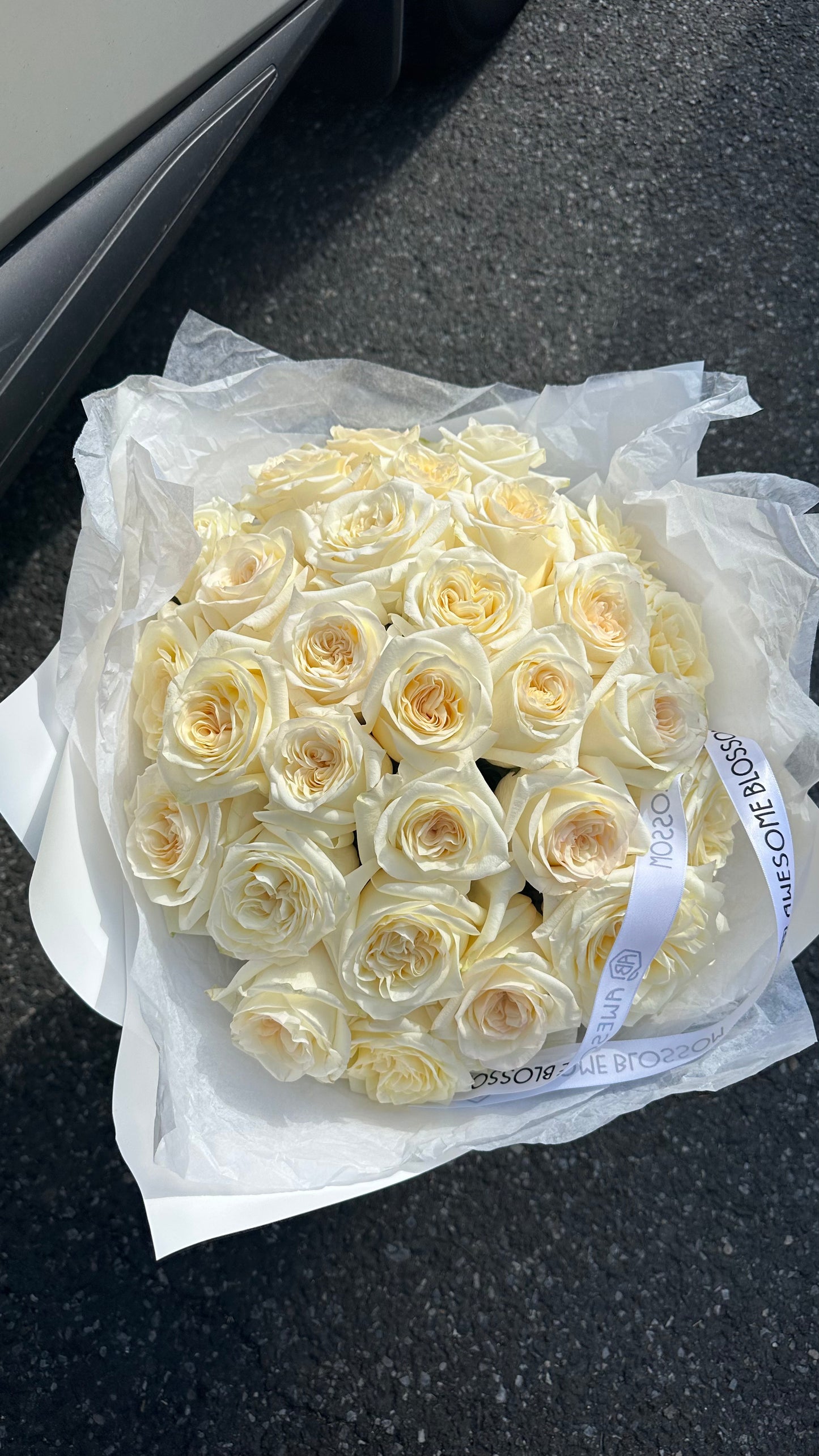 Cream roses