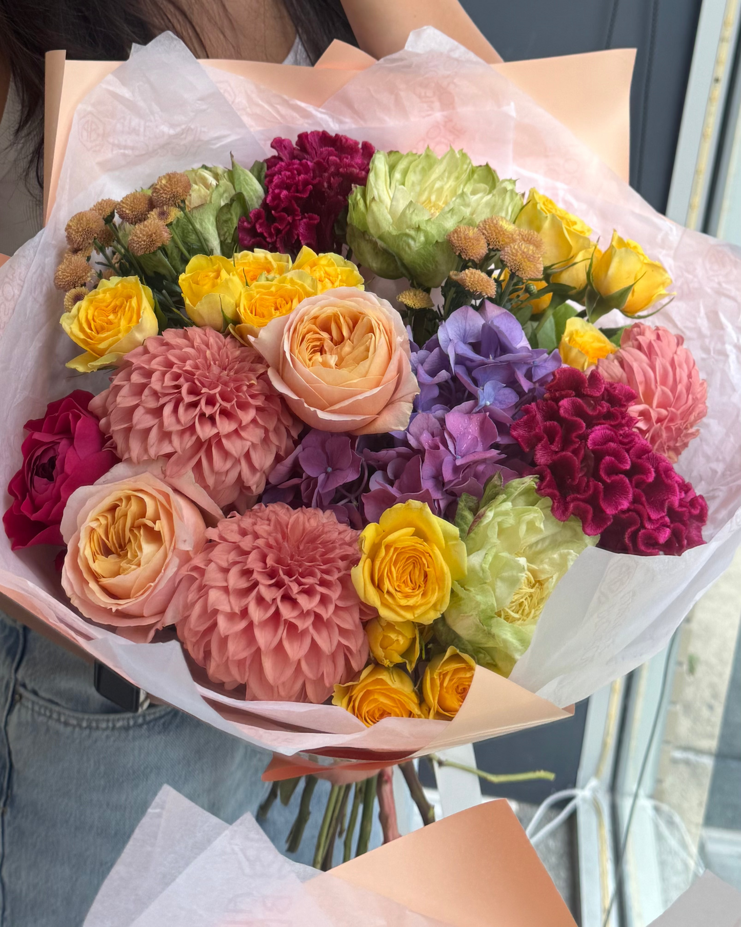 "Bright fall" bouquet