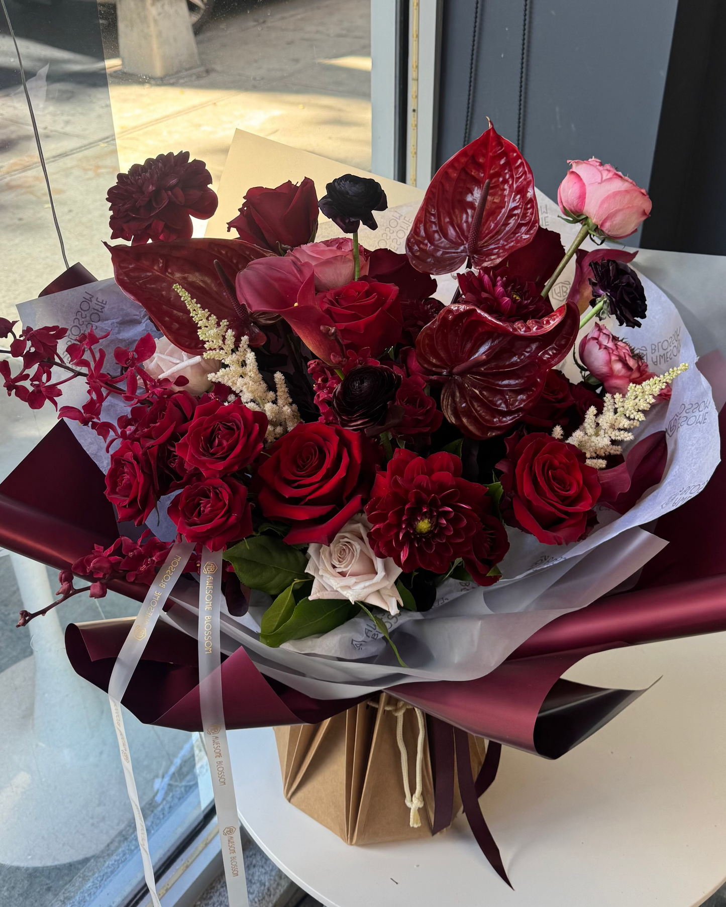 "Flame" bouquet