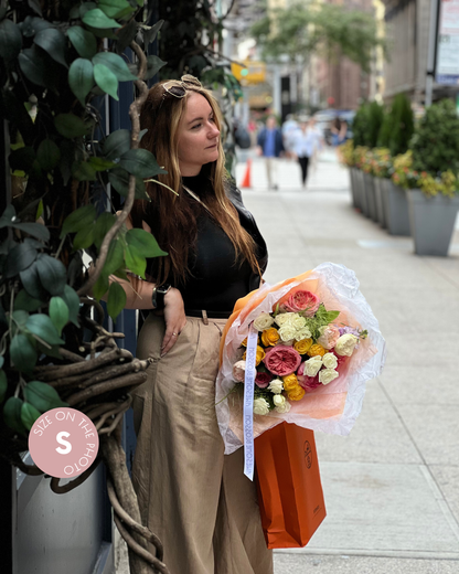 "Bright fall" bouquet